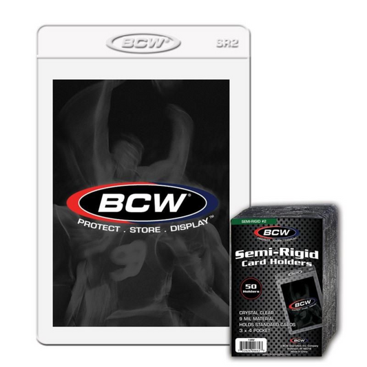 BCW Semi Rigids Cardsavers II (SR2)