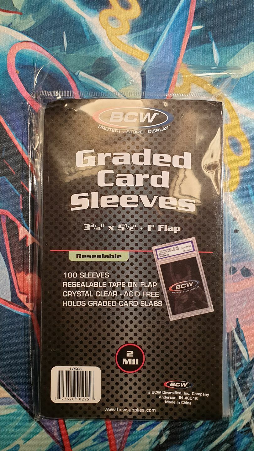 BCW Resealable Graded Card Sleeves (100 Sleeves)